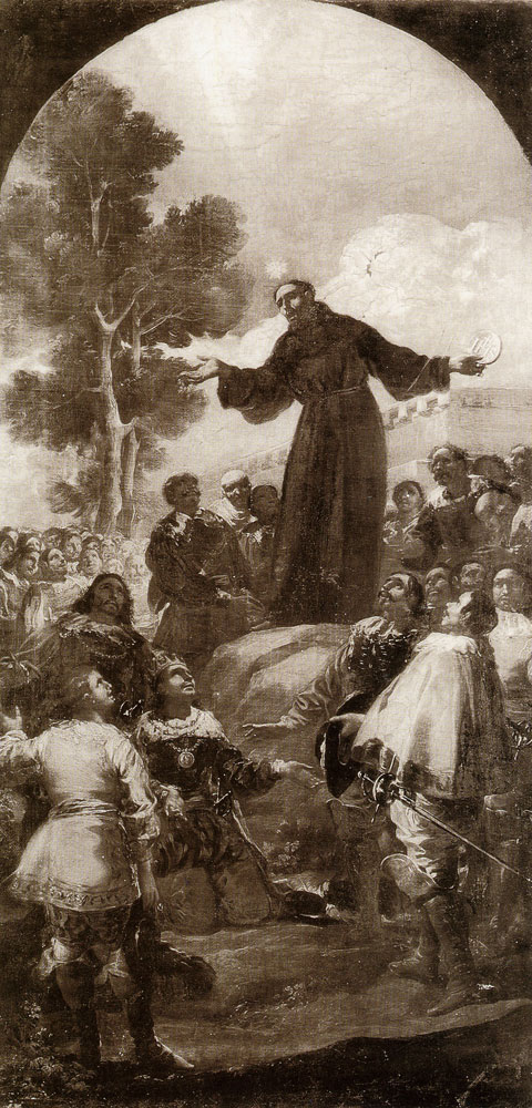 Francisco Goya - St Bernardino of Siena Preaching before King Alfonso of Aragon (second sketch)