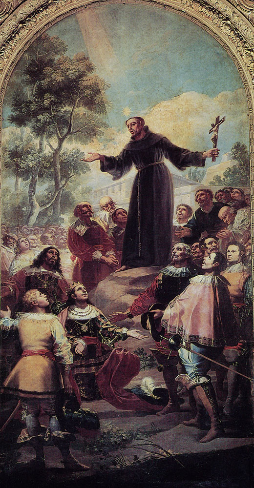 Francisco Goya - Saint Bernardine of Siena Preaching before Alfonso V of Aragon