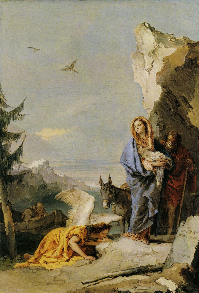 Giovanni Battista Tiepolo - The Flight into Egypt
