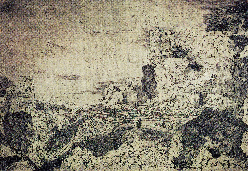 Hercules Seghers - Rocky Landscape with Plateau