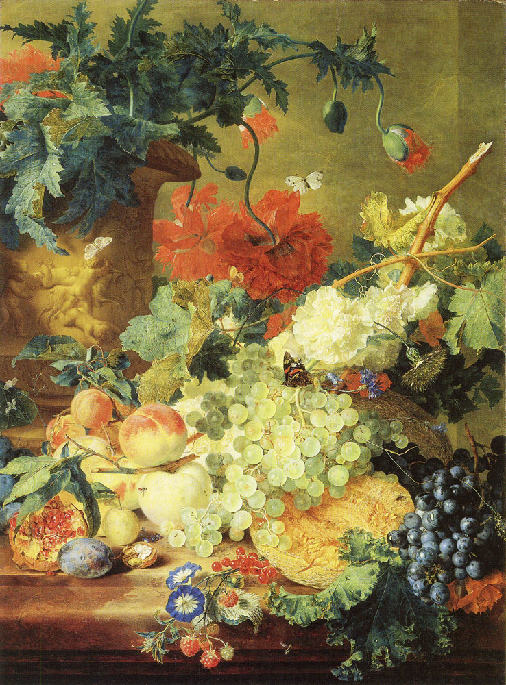 Jan van Huysum - Fruit and Flowers