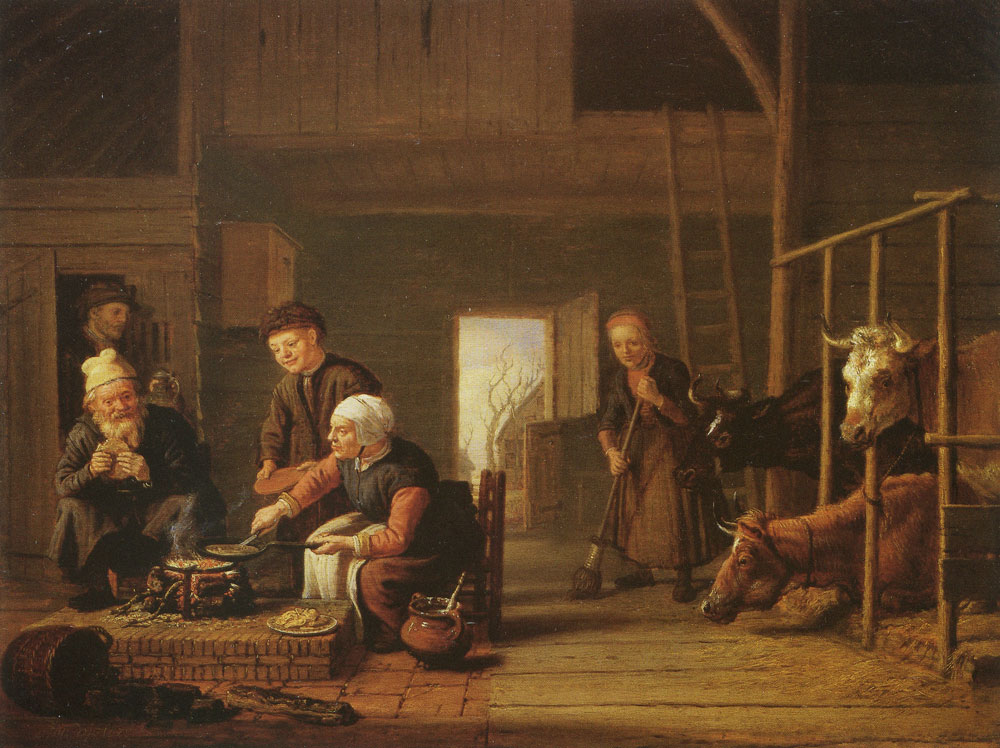 Jan Victors - The farmer's kitchen