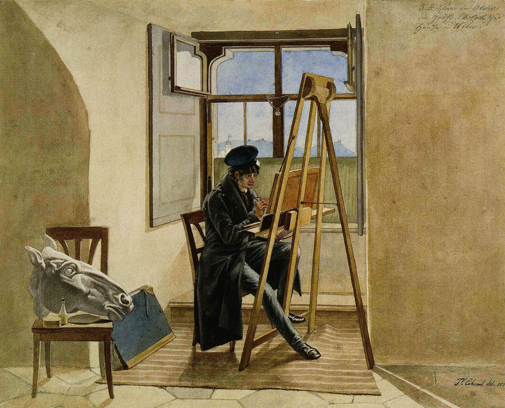 Johann Chistoph Erhard - The Painter Johann Adam Klein in His Vienna Studio