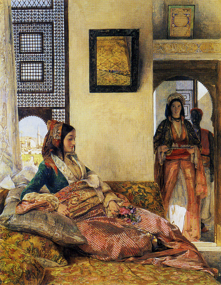 John Frederick Lewis - Life in the harem, Cairo