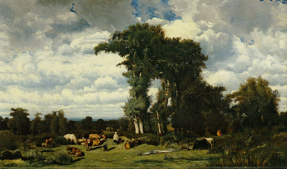 Jules Dupré - Landscape with Cattle at Limousin
