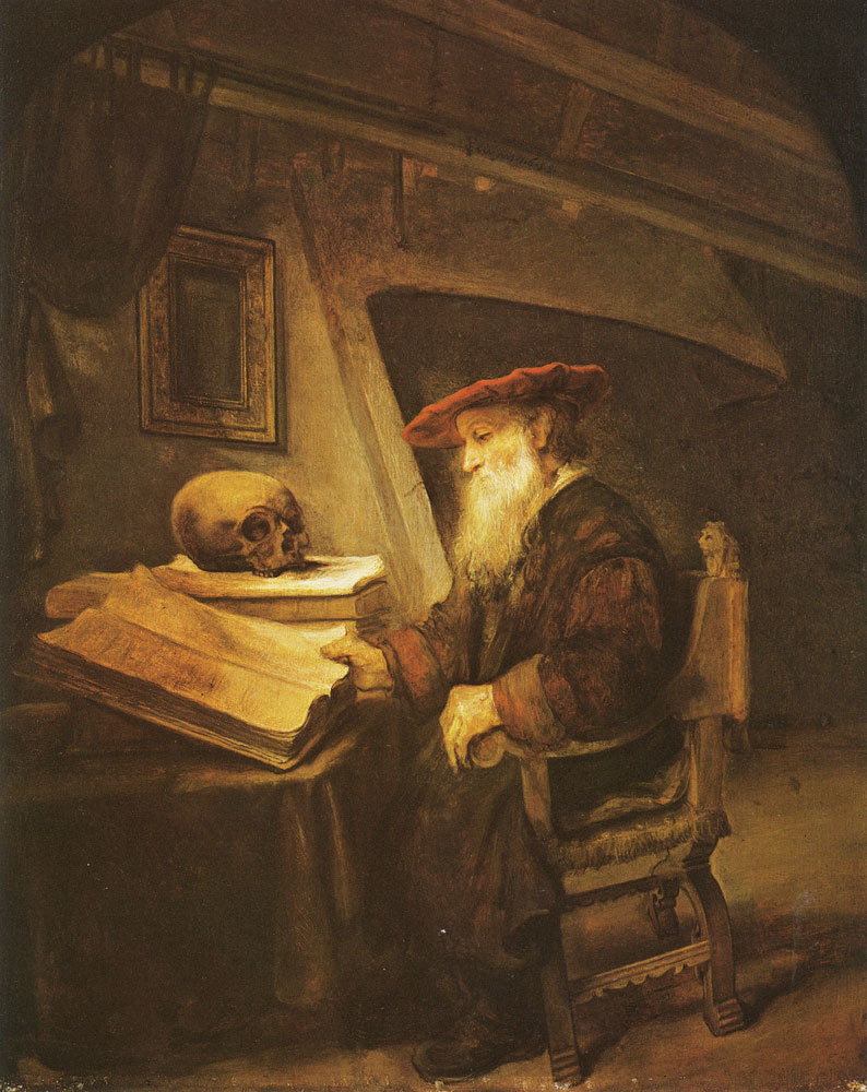 Karel van der Pluym - A scholar in his Study