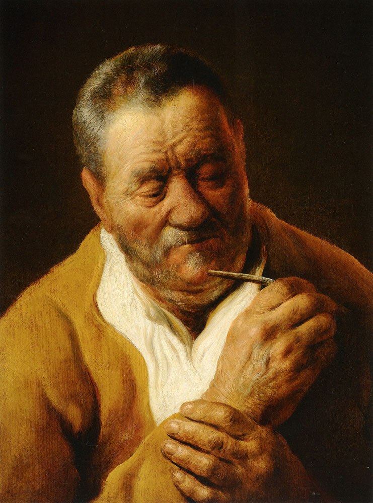 Jan Lievens - Old Man with a Quill
