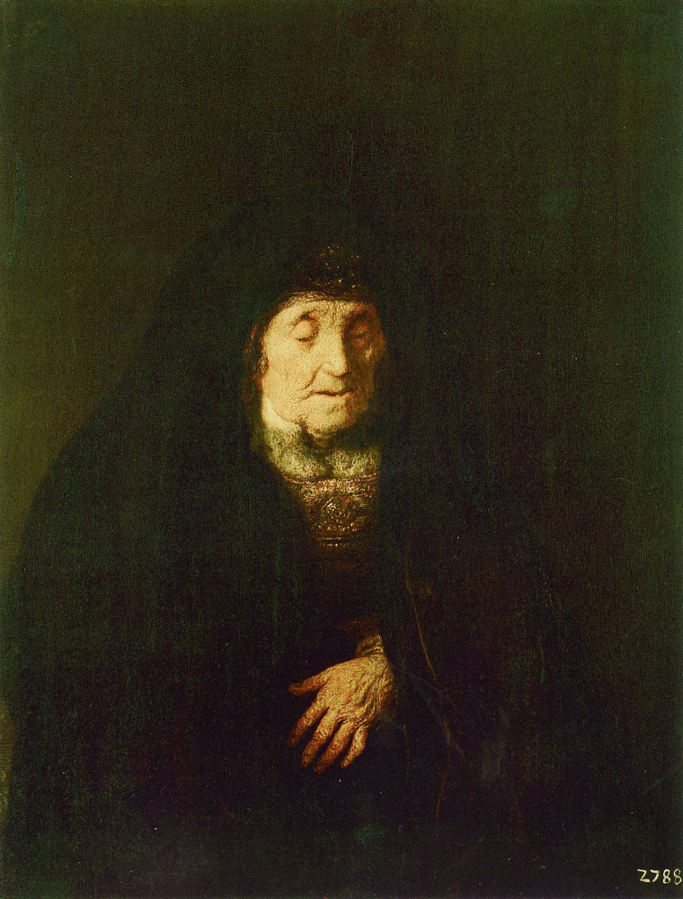 Jan Lievens - Rembrandt's Mother in a Robe