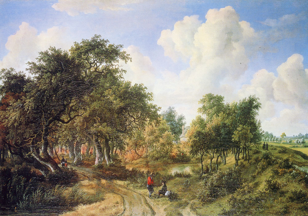 Meindert Hobbema - A Wooded Landscape