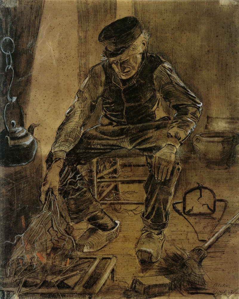 Vincent van Gogh - Man at the Fireplace