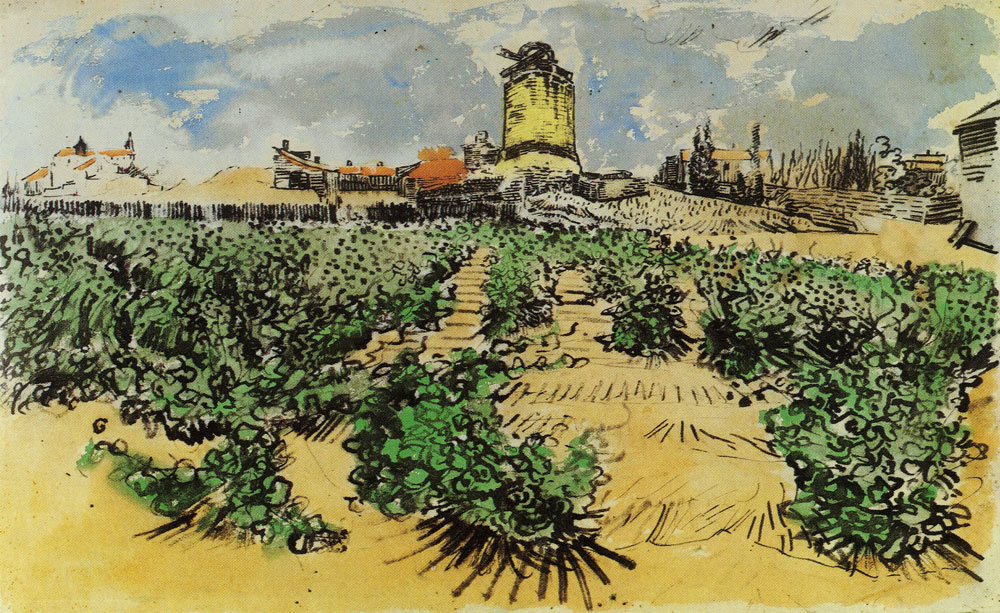 Vincent van Gogh - The Mill of Alphonse Daudet at Fontevieille
