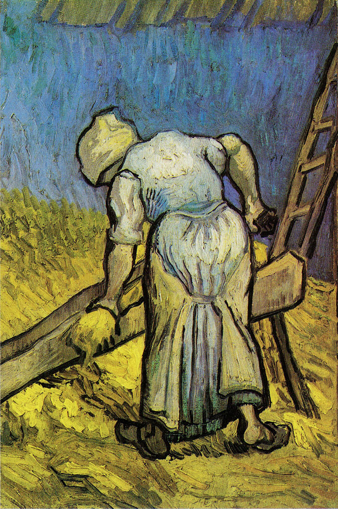 Vincent van Gogh - Peasant Woman Cutting Straw