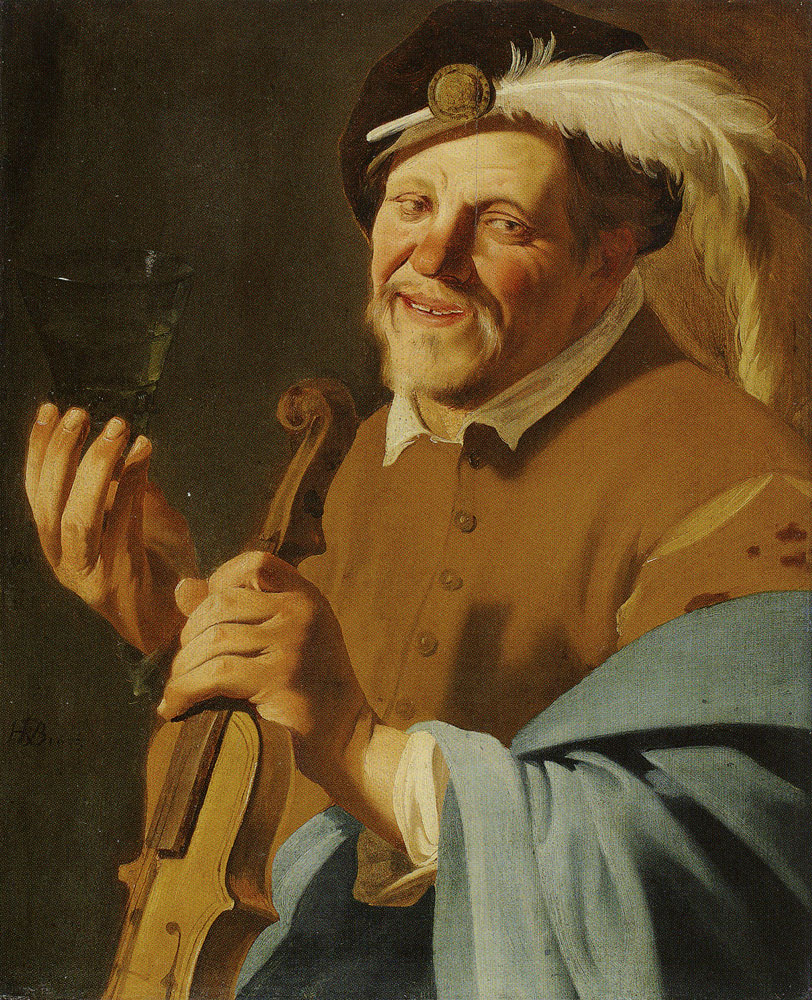 Unknown artist - Violinist with a Glass