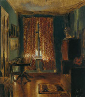 Adolph Menzel The Artist's Sitting Room in Ritterstrasse
