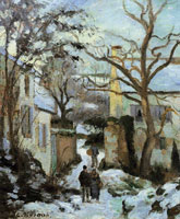 Camille Pissarro L'Hermitage, Pontoise, winter