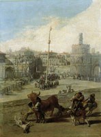 Francisco Goya Bull Held by a Cord