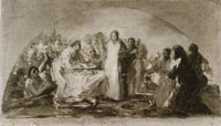Francisco Goya Sketch for The Miracle of the Multiplication of Loaves and Fishes