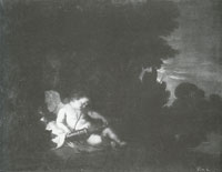 Govert Flinck Amor in a Landscape at Night