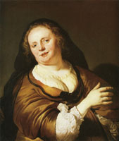 Jacob Backer Elder woman with a black veil