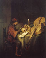 Karel van der Pluym Scholar in His Studio