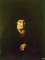 Jan Lievens Rembrandt's Mother in a Robe