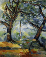 Paul Cézanne The large trees