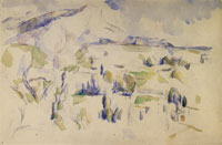 Paul Cézanne Montagne Sainte-Victoire seen from Les Lauves in winter