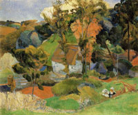 Paul Gauguin The Aven River at Pont-Aven