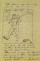 Paul Gauguin Sketch of Young Wrestlers