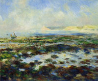 Pierre-Auguste Renoir Low Tide, Yport