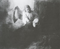 School of Rembrandt Elija and the Angel