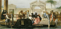 Giovanni Domenico Tiepolo The Departure of the Gondola
