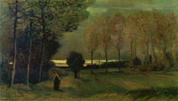 Vincent van Gogh Autumn Landscape at Dusk