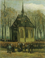 Vincent van Gogh Congregation leaving the Reformed church in Nuenen