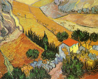 Vincent van Gogh Valley with Ploughsman