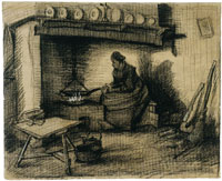 Vincent van Gogh Woman preparing a meal