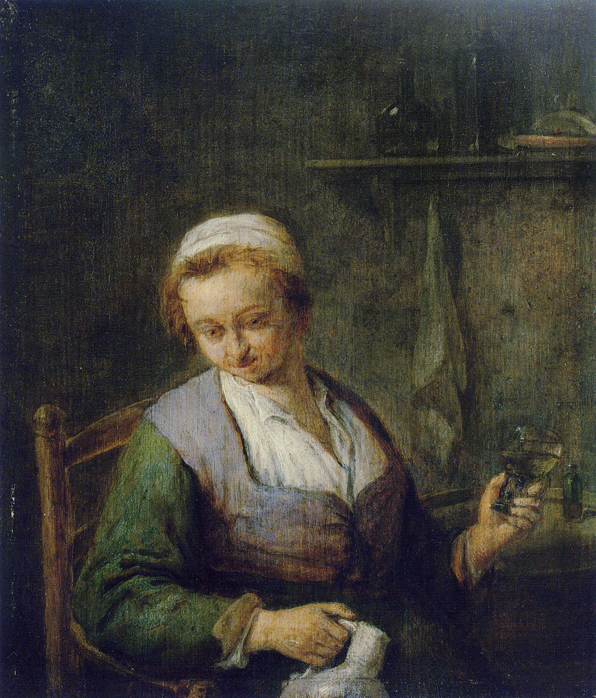 Adriaen van Ostade - Peasant Woman Drinking