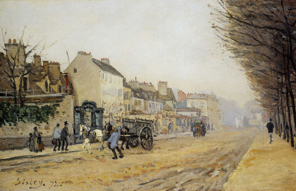 Alfred Sisley - Street at Sèvres