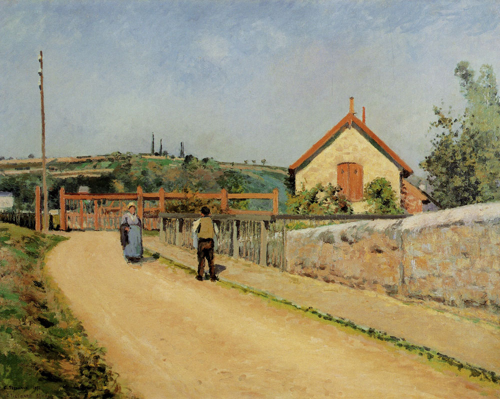 Camille Pissarro - Railway crossing at Le Pâtis, near Pontoise