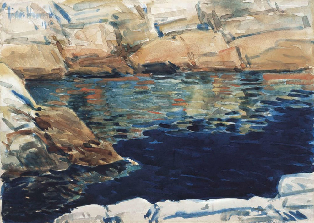 Childe Hassam - Looking into Beryl Pool