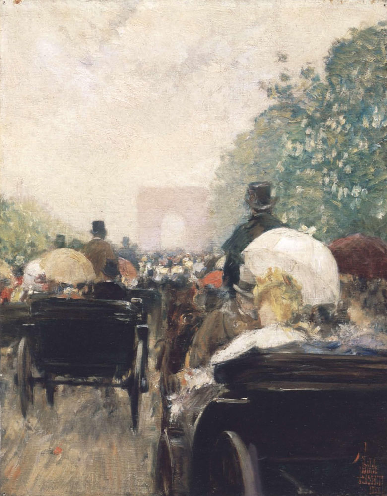 Childe Hassam - Carriage Parade