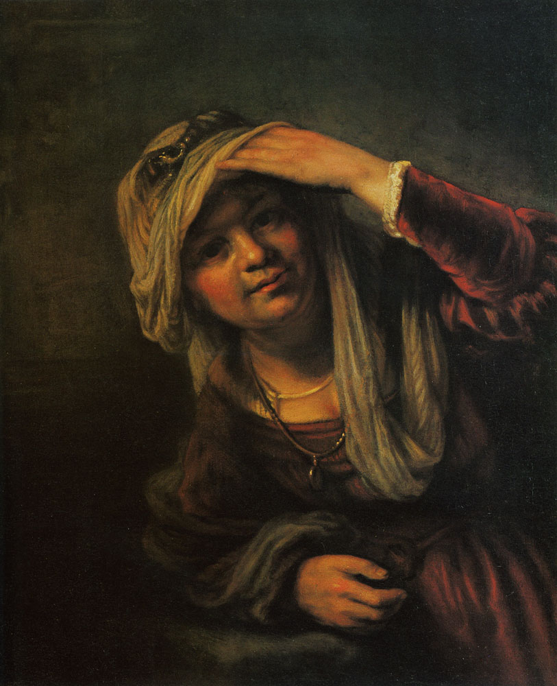 Cornelis Bisschop - Woman with a veil