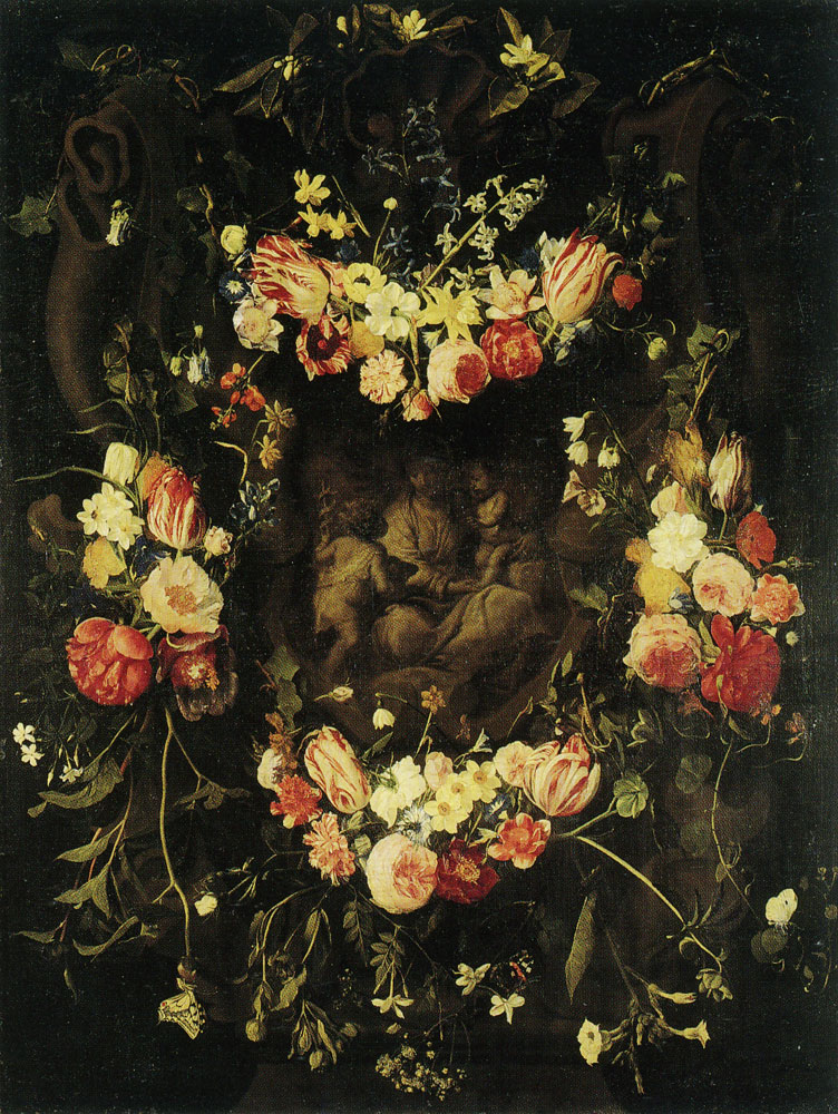 Daniel Seghers - Garland with Flowers