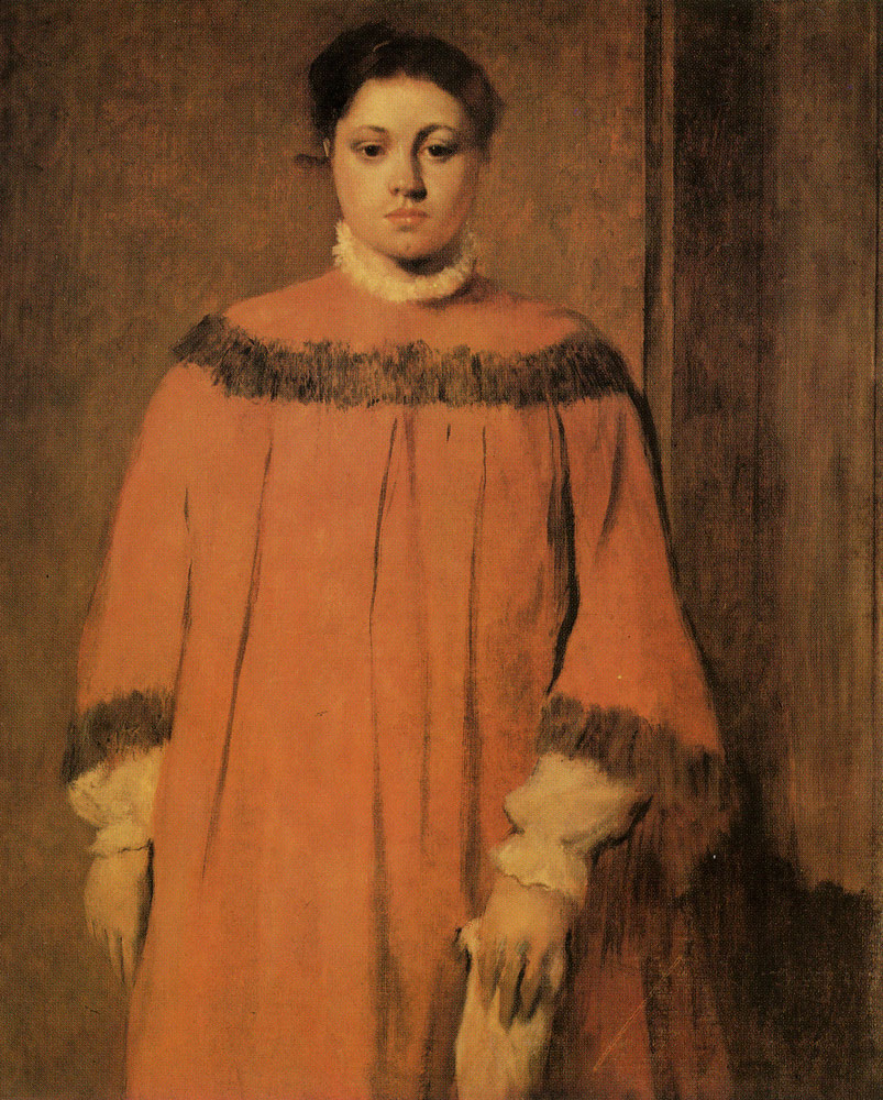 Edgar Degas - Girl in red