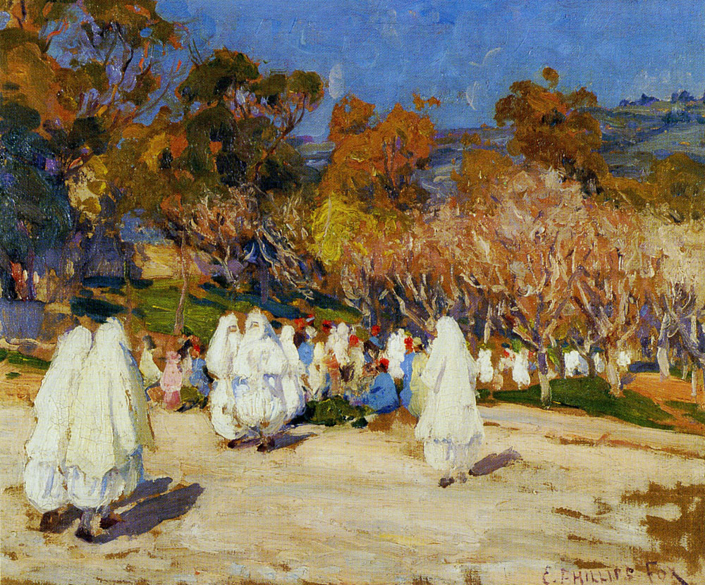 Emanuel Phillips Fox - Moslems in procession