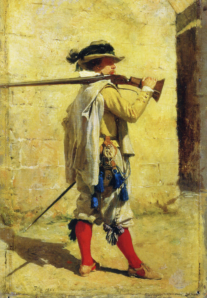 Ernest Meissonier - A Sentinel: Time of Louis XIII