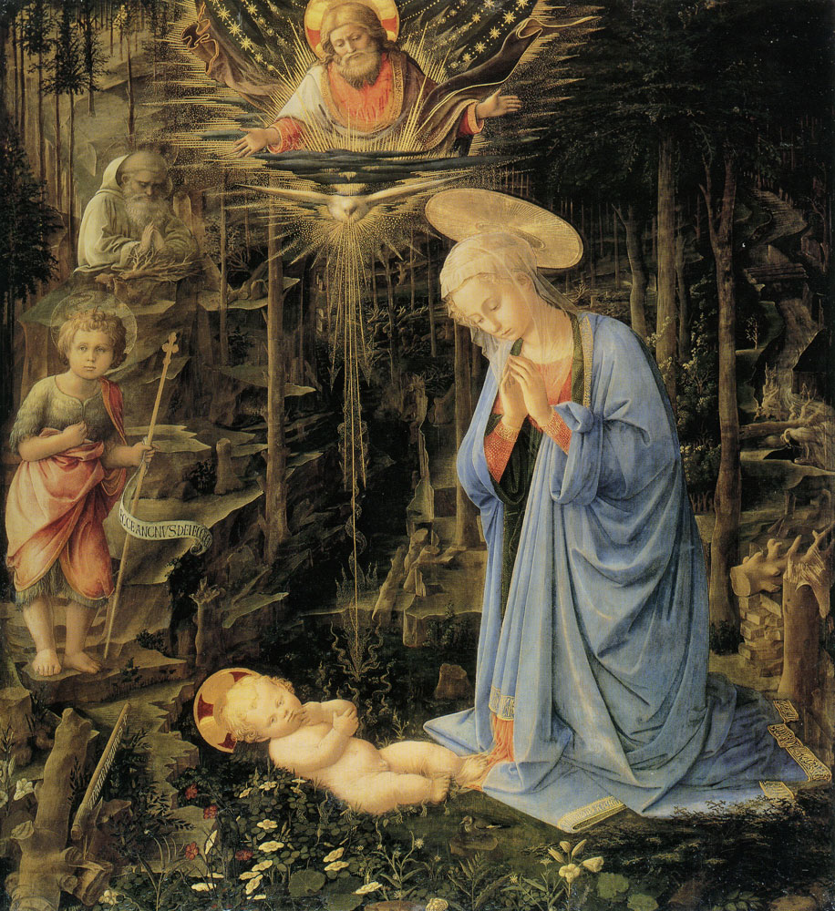 Filippo Lippi - Maria with Child and John the Baptist