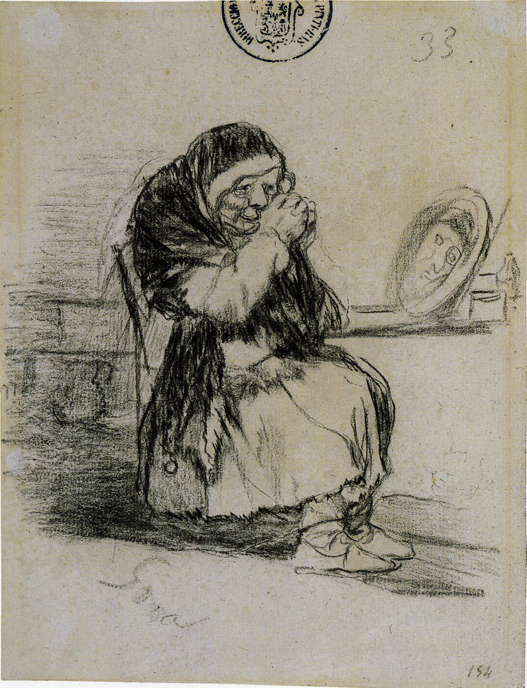 Francisco Goya - Old Woman with Mirror