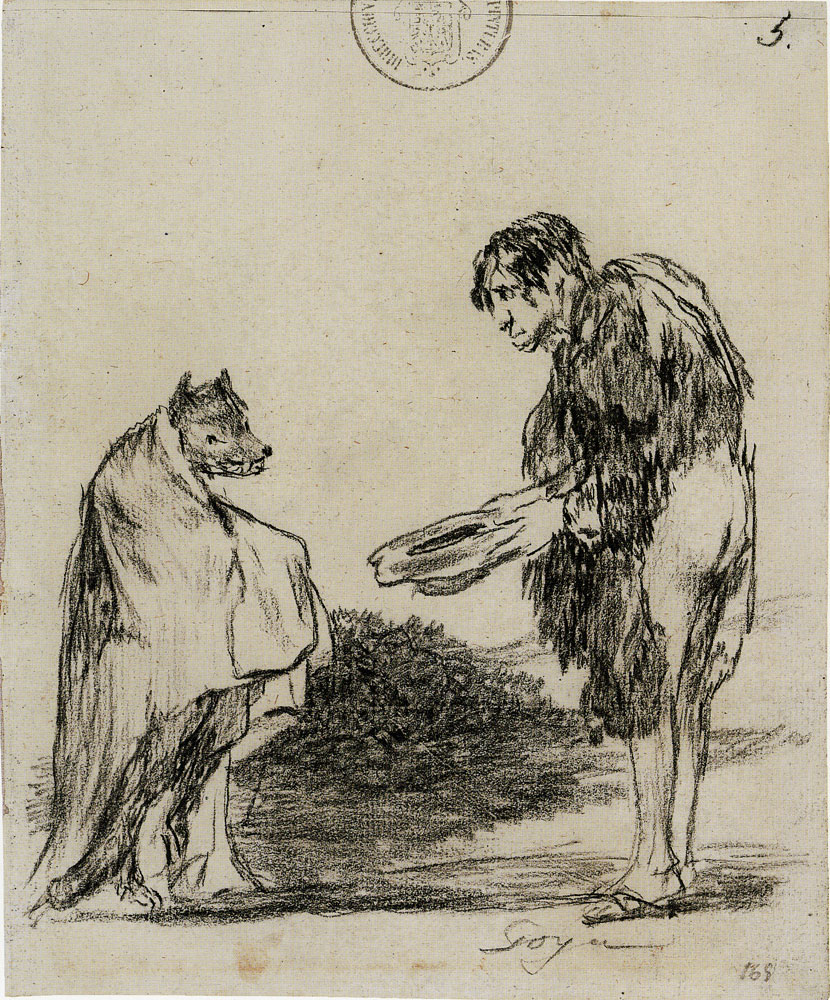 Francisco Goya - Wolf and Man