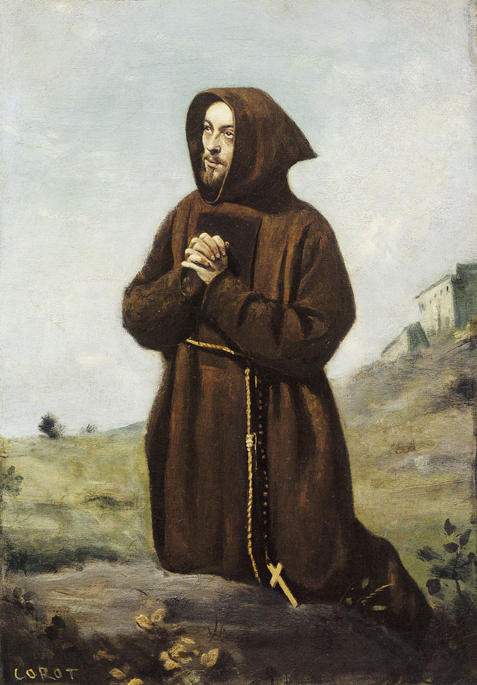 Jean Baptiste Camille Corot - Saint Francis